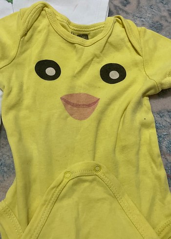 Çok Renkli Kız Bebek Kolsuz Body, Düğmeli - Görsel 4