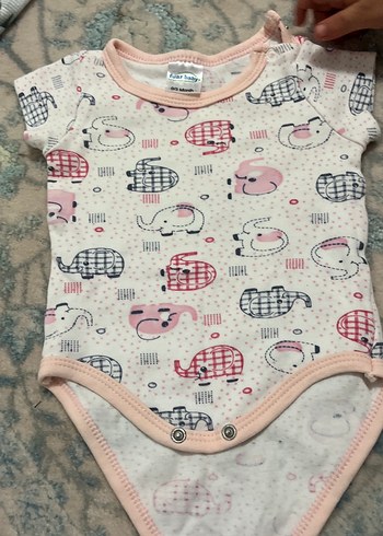 Çok Renkli Kız Bebek Kolsuz Body, Düğmeli - Görsel 7