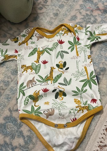 Çok Renkli Kız Bebek Kolsuz Body, Düğmeli - Görsel 8