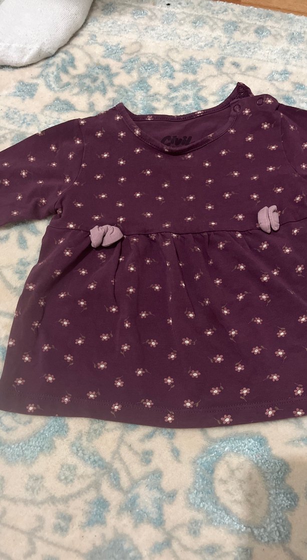 Kız Çocuk Mor Tayt - Görsel 2