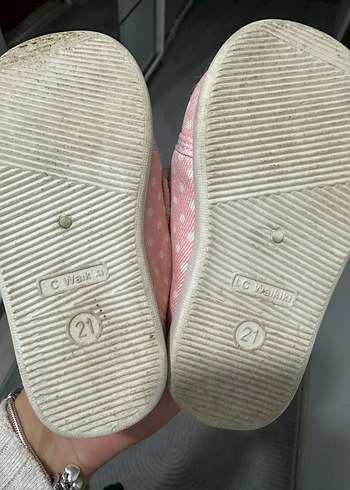 Lcwaikiki 21 numara iki tane Kız Bebek  pembe ve kırmızı - Görsel 3