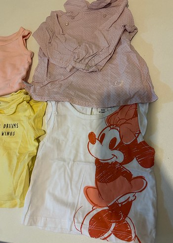 Kız Çocuk Çok Renkli Baskılı Tişörtler - Görsel 4