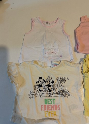 Kız Çocuk Çok Renkli Baskılı Tişörtler - Görsel 2