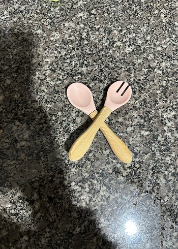 Pembe Çocuk Kaşık ve Çatal Seti - Görsel 3