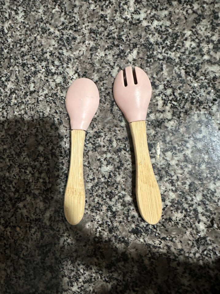 Pembe Çocuk Kaşık ve Çatal Seti - Görsel 5