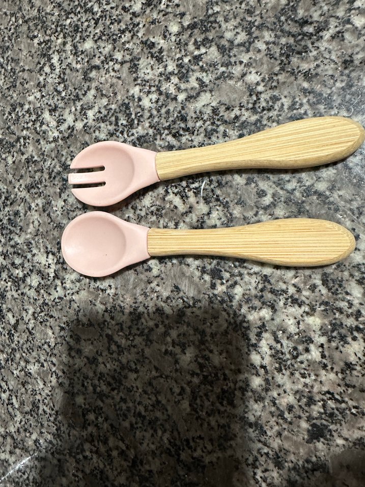 Pembe Çocuk Kaşık ve Çatal Seti - Görsel 2