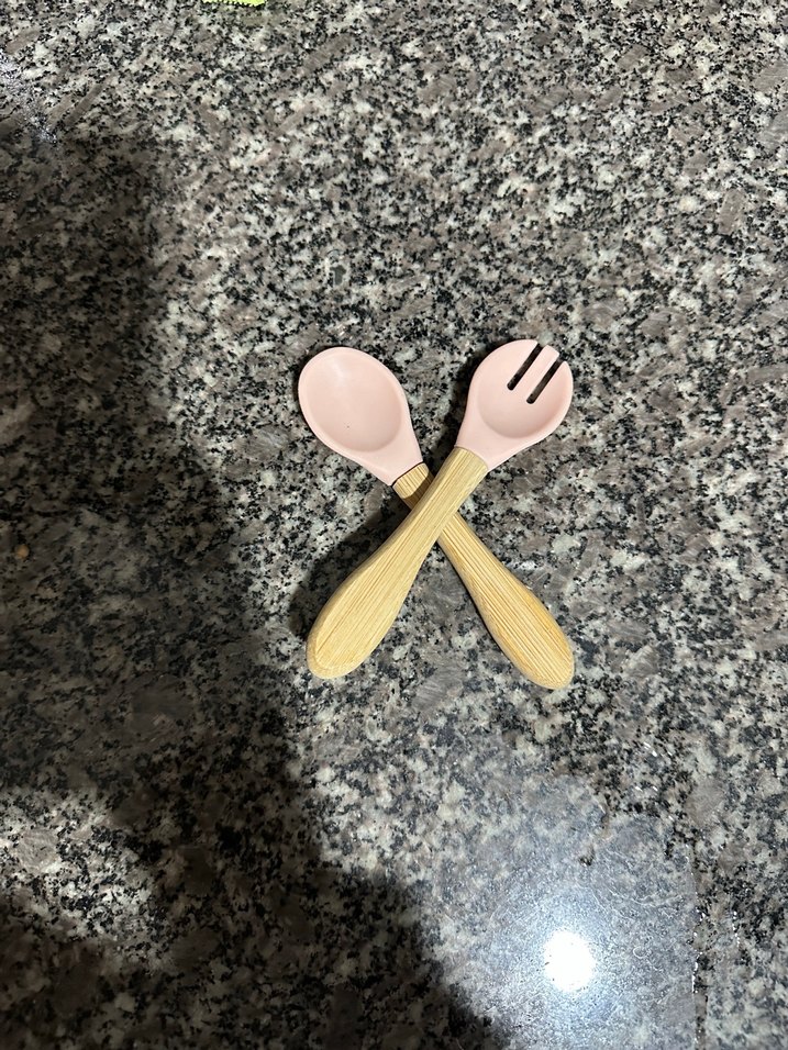 Pembe Çocuk Kaşık ve Çatal Seti - Görsel 3
