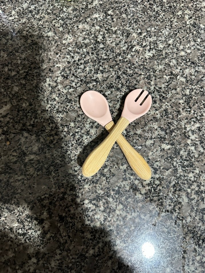 Pembe Çocuk Kaşık ve Çatal Seti - Görsel 4