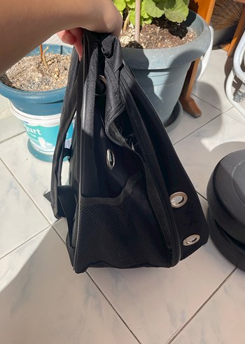 Şeffaf Ön Panel Siyah Taşıma Çantası - Görsel 2