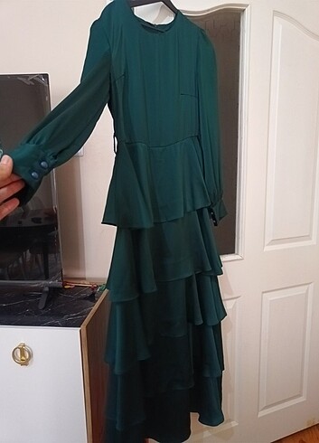 Tesettür abiye elbise - Görsel 3