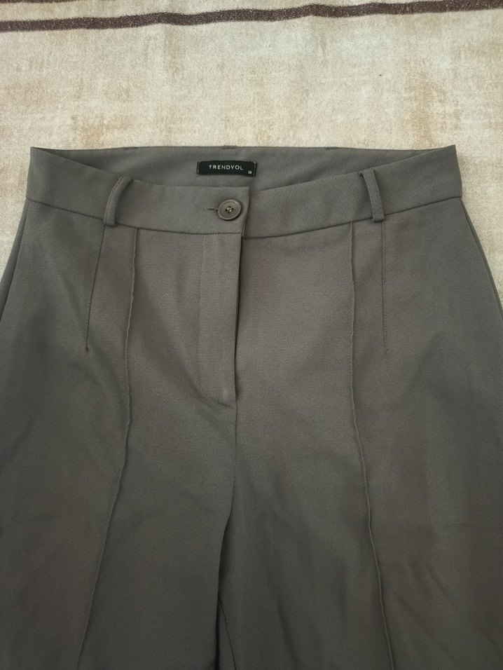 Gri Kadın  Pantolon - Görsel 2