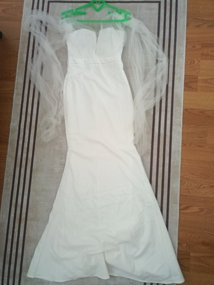 Beyaz abiye - Görsel 4