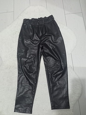 Armalife beli lastikli derı pantolon