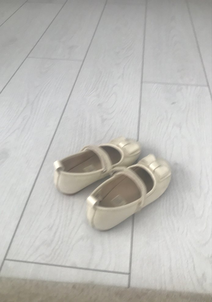 Kız Çocuk Krem renk Fiyonklu Babet - Görsel 2