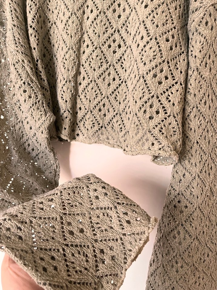 Koton Yeşil Bohem Örgü Kadın Kazak - Görsel 2