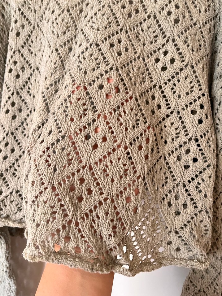 Koton Yeşil Bohem Örgü Kadın Kazak - Görsel 3