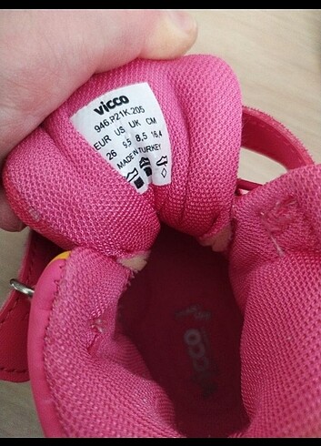 26 Beden pembe Renk Vicco Kız Çocuk Bot 