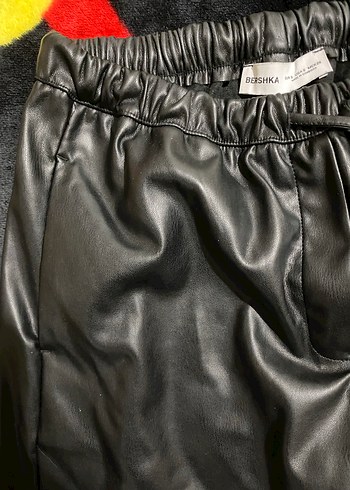 Deri Siyah Kadın Pantolon - Görsel 2