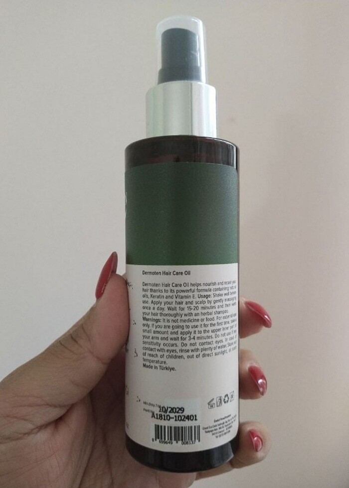 DERMOTEN saç bakım yağı - Görsel 2