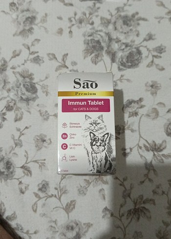 Sao Premium Immun Tablet Kedi ve Köpekler İçin