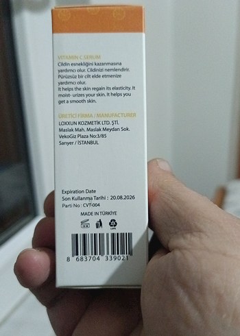 LOXXUN C Vitamini Gece Serumu 30 ml - Görsel 4