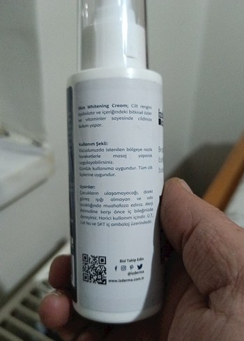 İzderma Niacinamide Cilt Beyazlatıcı Krem 100ml - Görsel 2