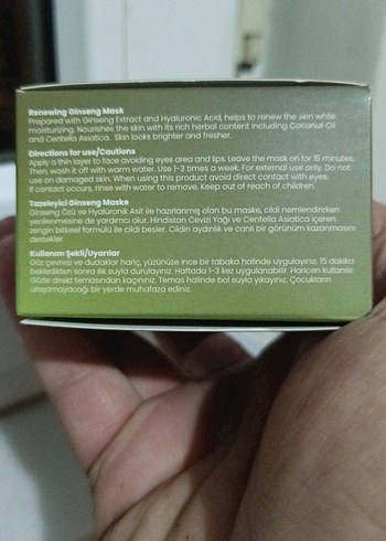 Cosmogenesis Labs Ginseng Mask 50 ml - Görsel 2