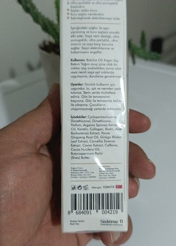 Sisteme 11 Onarıcı Argan Yağı - Görsel 3