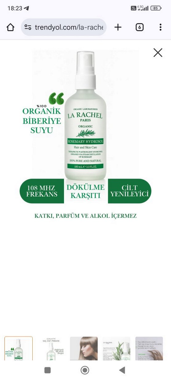Organik Biberiye Hidrosol Saç ve Cilt Bakımı - Görsel 2