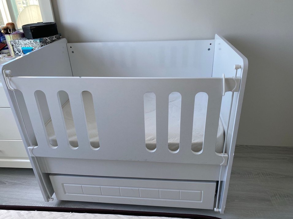 Beyaz bebek beşiği - Görsel 3