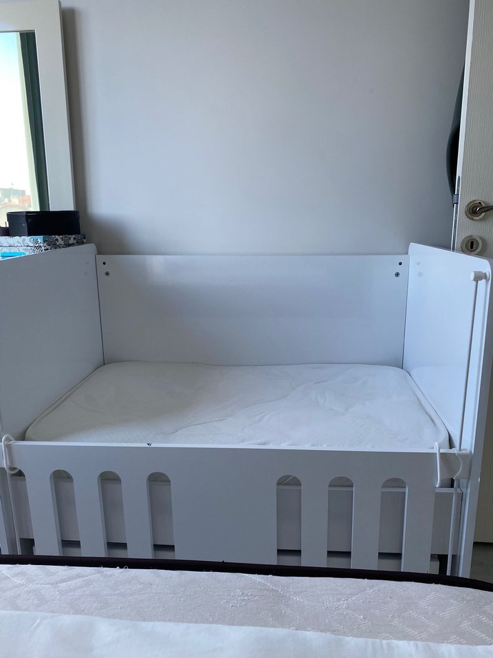 Beyaz bebek beşiği - Görsel 4