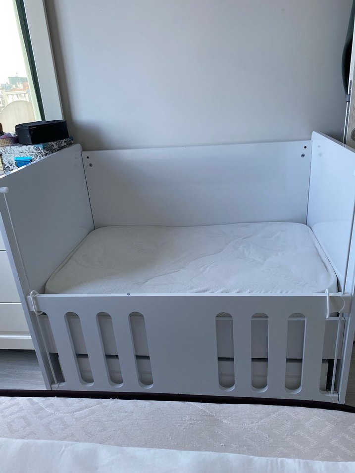 Beyaz bebek beşiği - Görsel 2