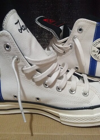 41 Beden Converse Chuck 70 Archival Stripes Unisex Beyaz Sneaker