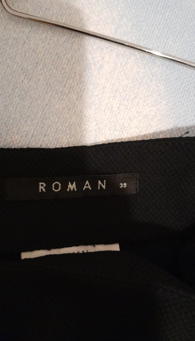 Kemer Detaylı Siyah Midi Kalem Etek - Görsel 3