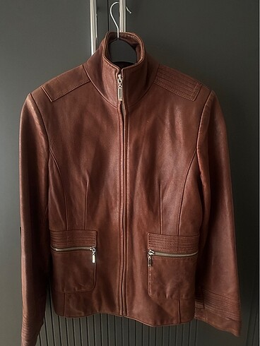 Gerçek deri mont - Görsel 2
