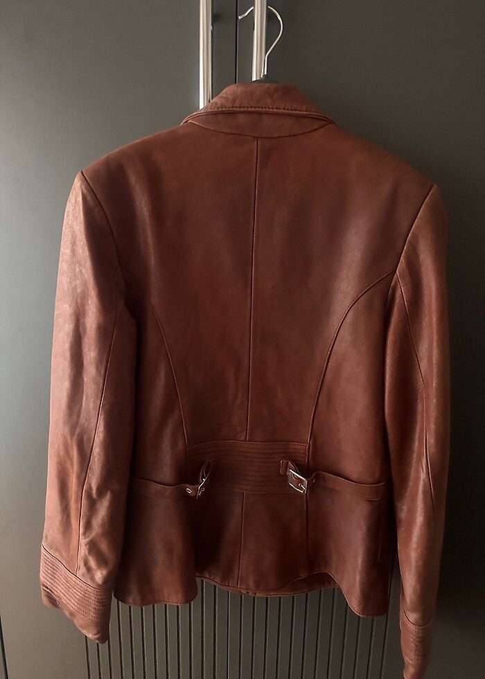 Gerçek deri mont - Görsel 3