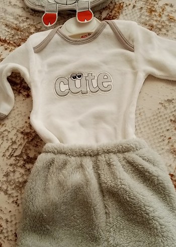 Sıfır Set .Peluş ve kadife yeni doğan erkek bebek set - Görsel 2