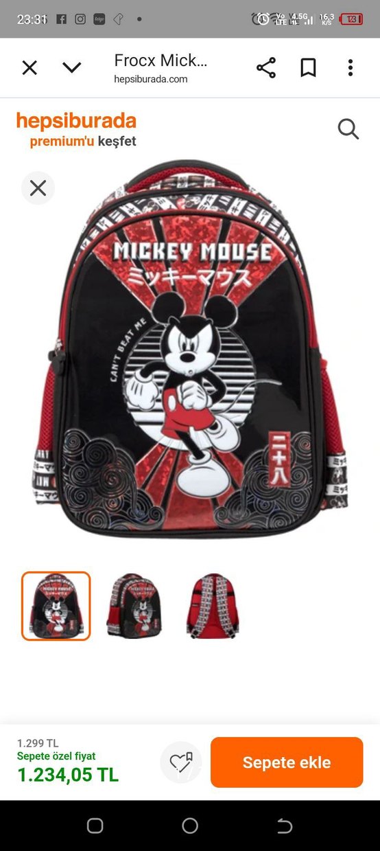 Orjinal frox okul çantası - Görsel 5