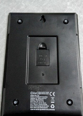 kiwi Dijital Mutfak Tartısı Siyah - Görsel 5