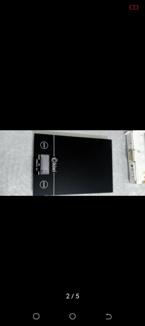 kiwi Dijital Mutfak Tartısı Siyah - Görsel 2