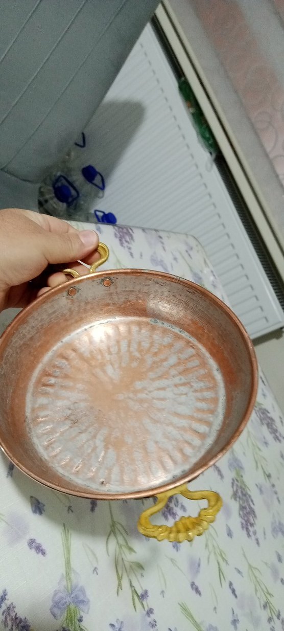 El dövmesi gerçek bakır sahan - Görsel 2