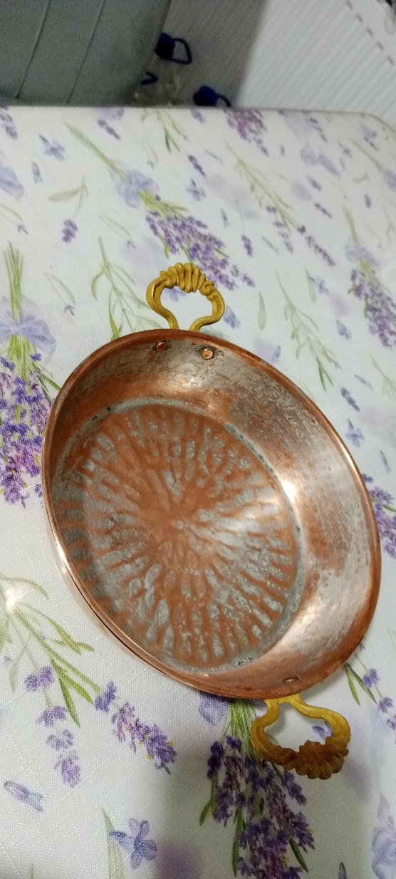 El dövmesi gerçek bakır sahan - Görsel 5