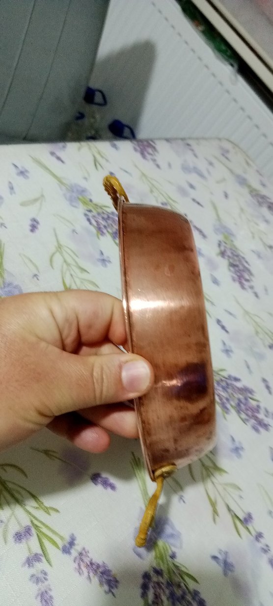 El dövmesi gerçek bakır sahan - Görsel 4