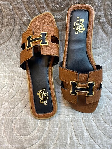 Diğer Hermès Nakışlı Platform Kadın Terlik