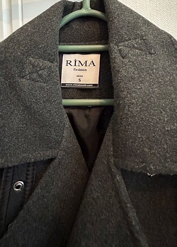 Rima Siyah Yün Midi Kaban - Görsel 2