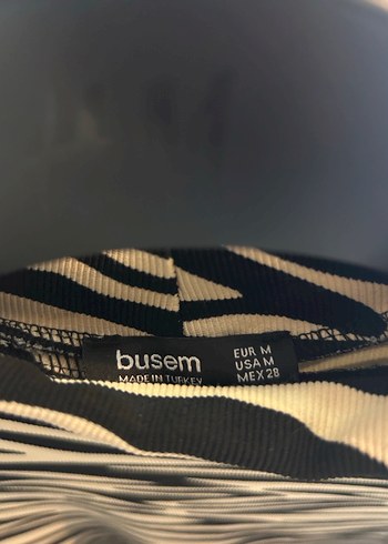 Kahverengi Zebra Desenli Uzun Kollu Triko Elbise - Görsel 3