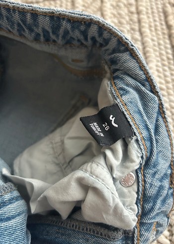 Gri Denim Rahat Kesim Kadın mom Jean - Görsel 4