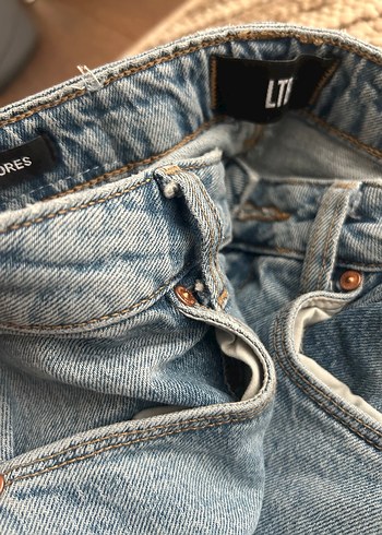 Gri Denim Rahat Kesim Kadın mom Jean - Görsel 3