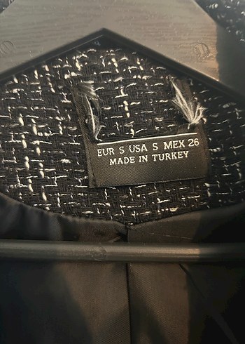 Düğmeli Siyah Kadın Blazer Ceket - Görsel 2