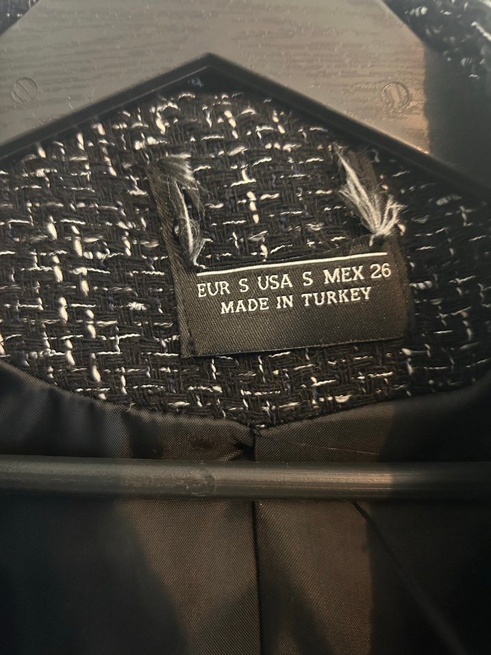 Düğmeli Siyah Kadın Blazer Ceket - Görsel 2